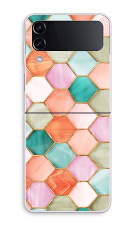 Hexagons in stained glass