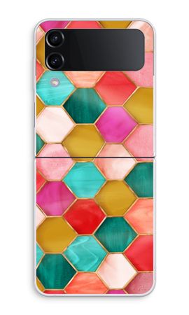 Hexagons in stained glass