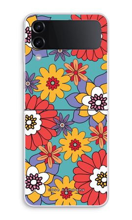 Retro Flowers - Blue