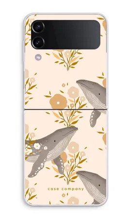 Floral Whales, Mehki ovitek Samsung Galaxy Z Flip4