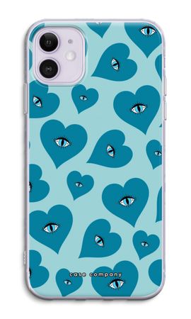 Blue heart eyes