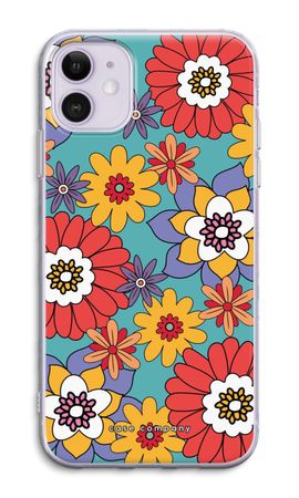 Retro Flowers - Blue