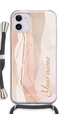 Gold Lines Namecase - Blush