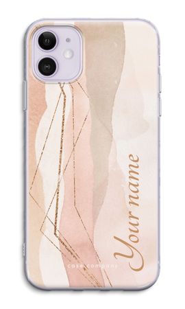 Gold Lines Namecase - Blush