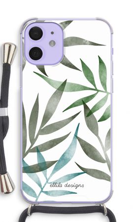 Tropical watercolor leaves