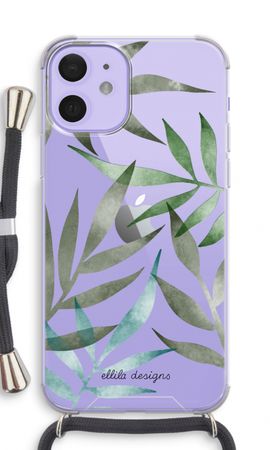 Tropical watercolor leaves