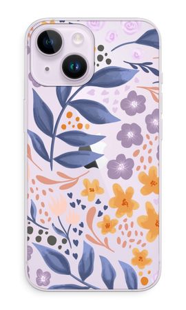 Flowers with blue leaves