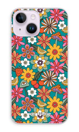 Retro Flowers N°2 - Blue