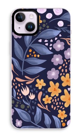 Flowers with blue leaves