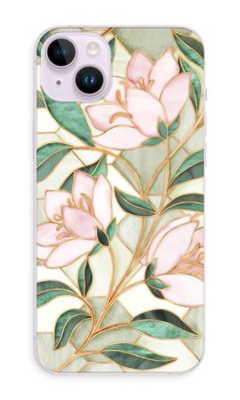 Orangefarbene Glasmalerei-Blume