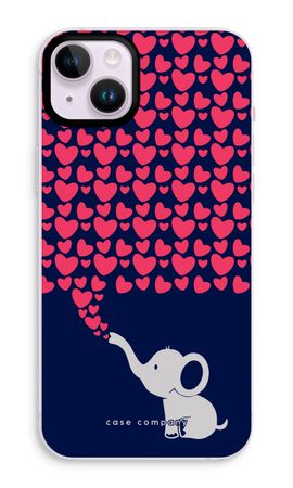 Elefante y corazones