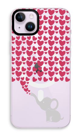 Elefante y corazones