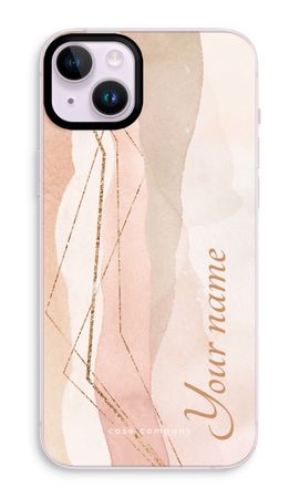 Gold Lines Namecase - Blush