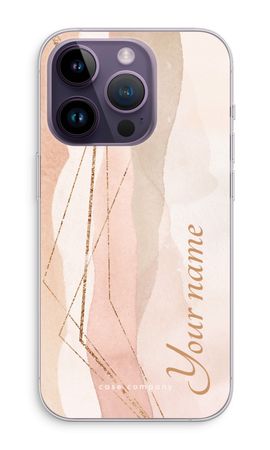 Gold Lines Namecase - Blush