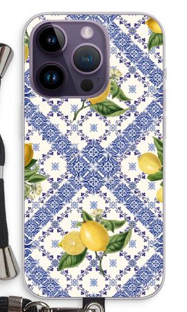 Blue tiles and lemons