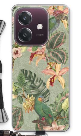 Tropical jungle parrot