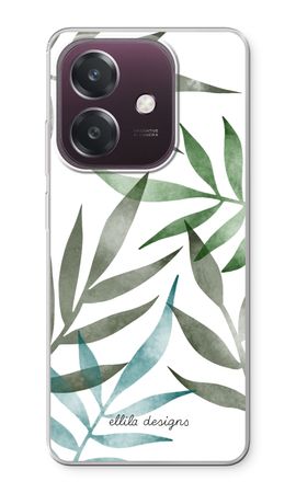 Tropical watercolor leaves