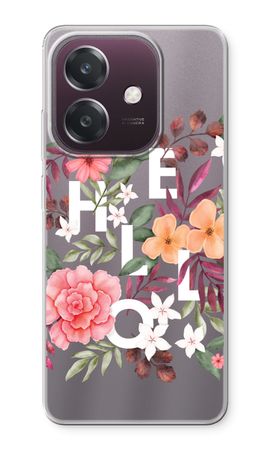 Hello in flowers