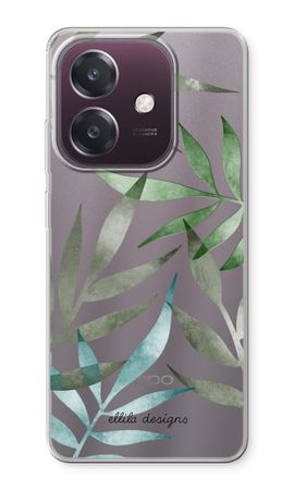 Tropical watercolor leaves