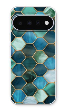Hexagons in stained glass