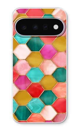 Hexagons in stained glass