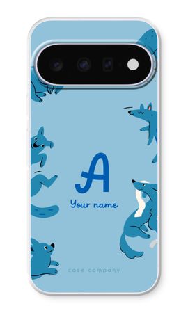 Playful Dogs Monogram