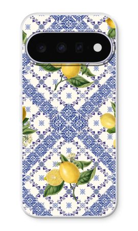 Tejas azules y limones