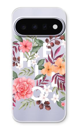 Hello in flowers