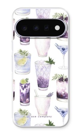 Violet cocktails