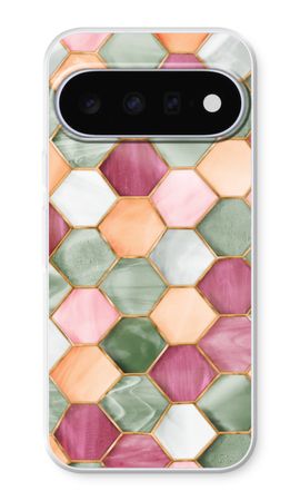 Hexagons in stained glass