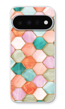 Hexagons in stained glass