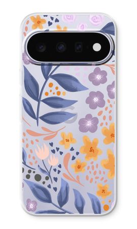 Flowers with blue leaves