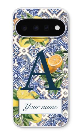 Monogram Blauwe tegels