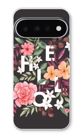 Hello in flowers