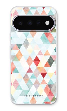 Coloured triangles pastel