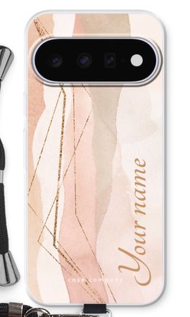 Gold Lines Namecase - Blush