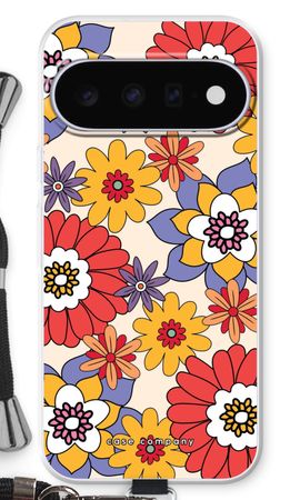 Retro bloemen - Geel