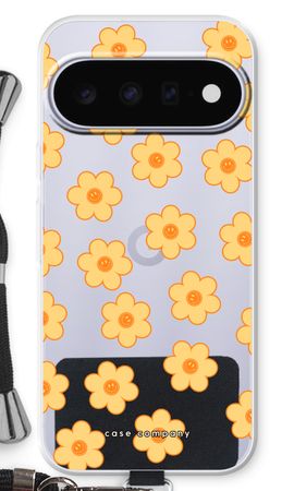 Gelbe Smiley-Blume