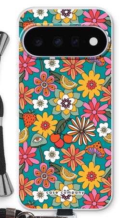 Retro Bloemen N°2 - Blauw