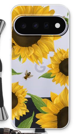 Sunflower and bees