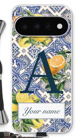 Monogram Blaue Fliesen
