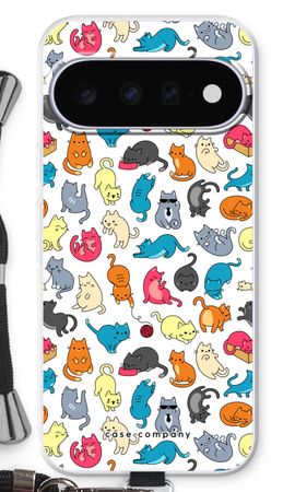 Farbenfrohe Katzen
