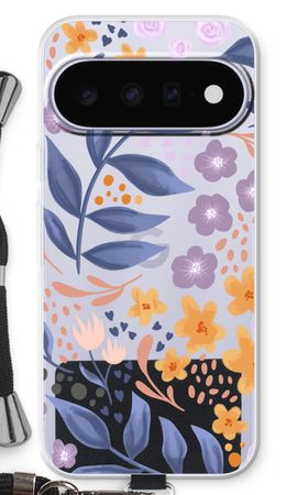 Flowers with blue leaves
