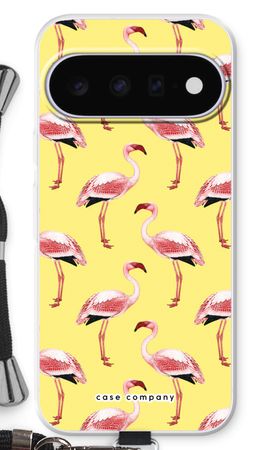 Flamingo's geel