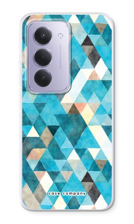 Coloured triangles blue