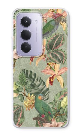 Tropical jungle parrot