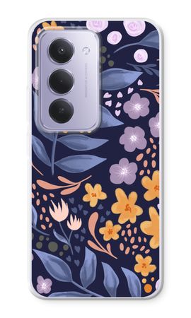 Flowers with blue leaves