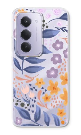 Flowers with blue leaves