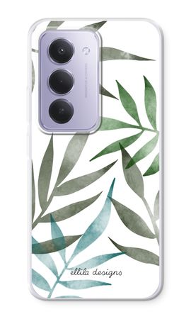 Tropical watercolor leaves