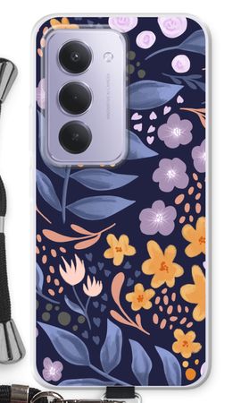 Flowers with blue leaves